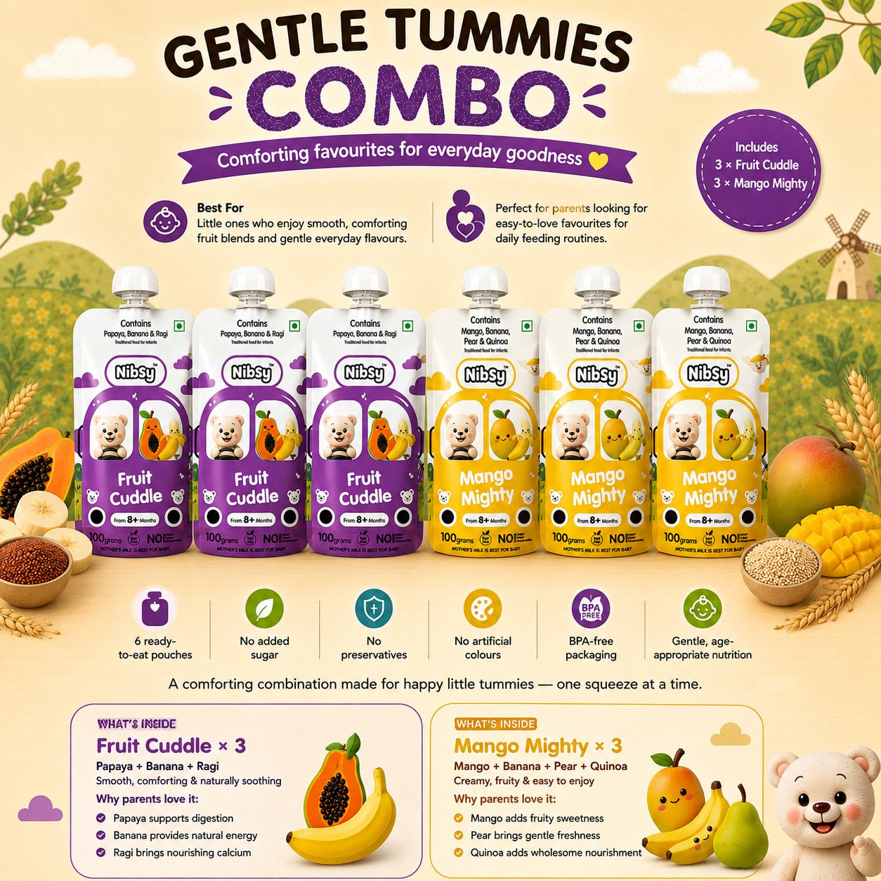 Gentle Tummy Flavour Combo